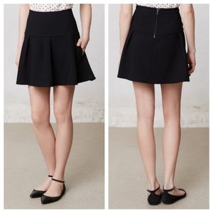 Anthropologie black skater skirt